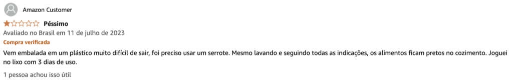 review negativo